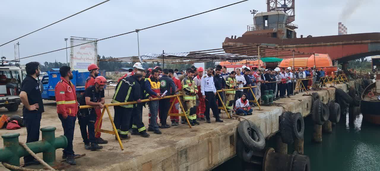 مانور پدافند غیرعامل در شرکت کشتی سازی صدرا برگزار شد