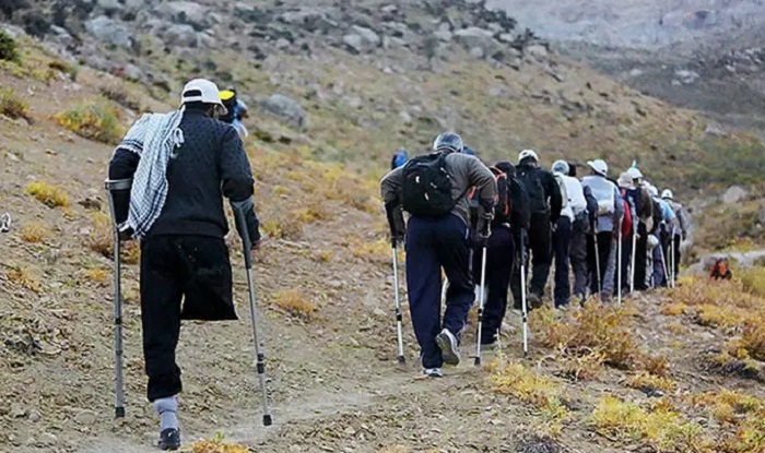 پایان مسابقات کوهپیمایی جانبازان کشور در رامسر