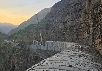 محور کندوان در برابر ریزش سنگ ایمن سازی شد