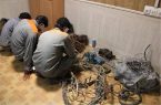 دستگیری باند حرفهای سارقان سیم برق در آمل